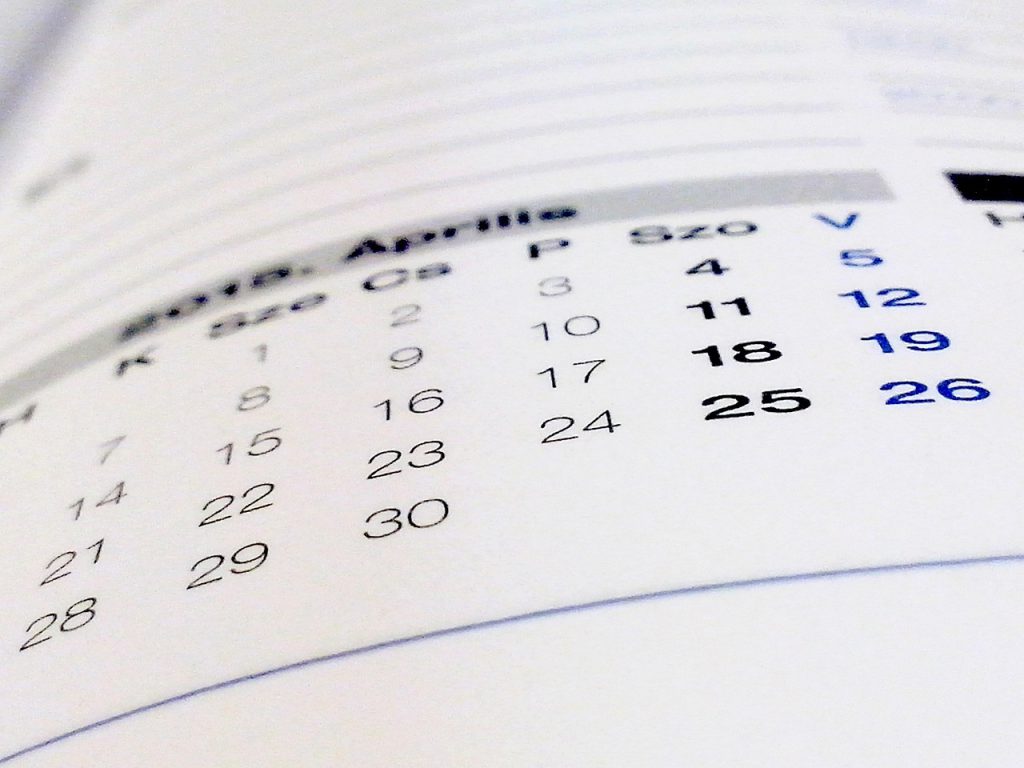 Kalender jaarplanning maken